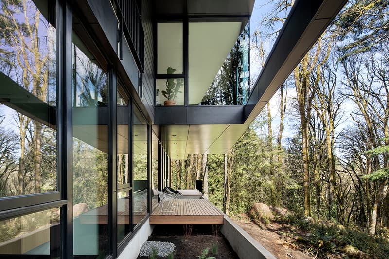 William / Kaven Architecture's Royal House Sits Elevated in Portland’s Forest Park luxury homes design projects nature 