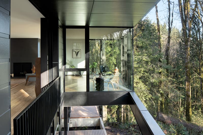 William / Kaven Architecture's Royal House Sits Elevated in Portland’s Forest Park luxury homes design projects nature 