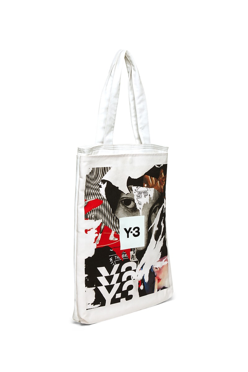 Y-3 Graphic Tote Bag in White Pre-Order September 2020 Shipping Release Information Closer Look Totes Bags LN-CC Designer Carrying Option Shoulder Laptop Large adidas The Brand With the Three Stripes