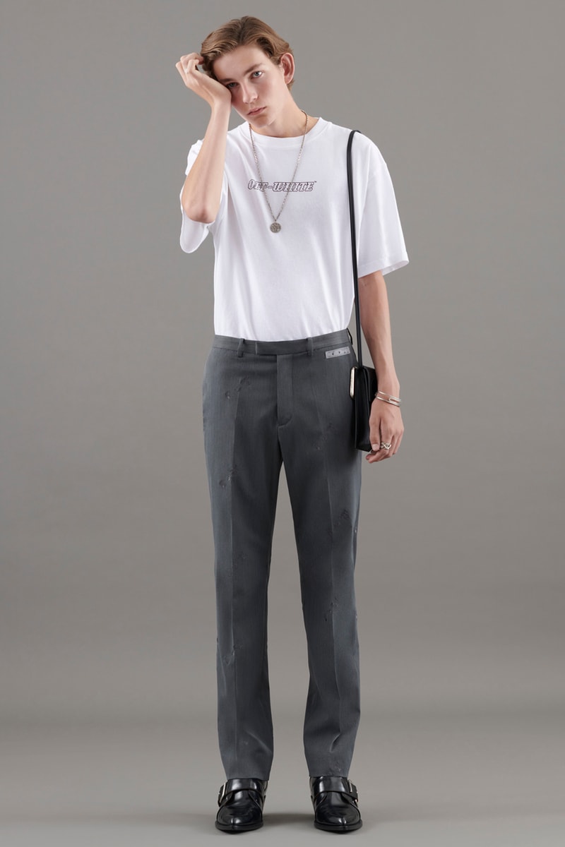 Off-White™ Spring/Summer 2021 Men's Pre-Collection "What Stars Are You Under?" Lookbook Pointy Toe Boots Glow Sneakers Accessories Virgil Ablol Streetwear Luxury Hype Heat Clothing Tailoring