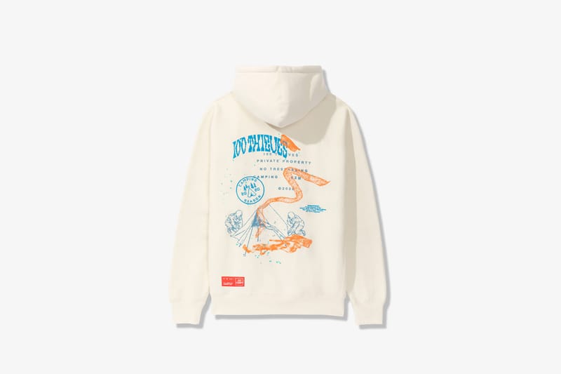 100t cream hoodie for sale