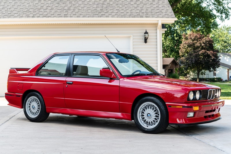 1988 BMW M3 E30 Sells for $250k USD Classic Germany Sportscar Pristine Condition 8000 Miles Car Auctions Automotives Paul Walker Red Zinnoberrot