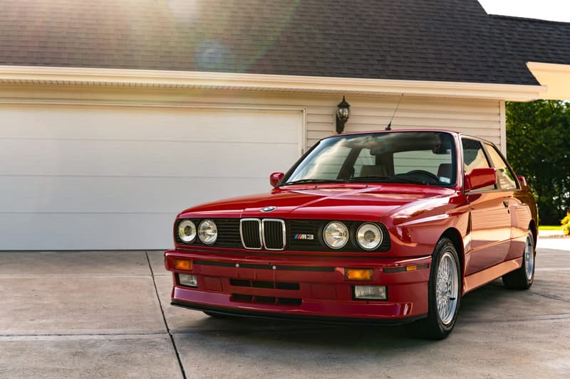 1988 BMW M3 E30 Sells for $250k USD Classic Germany Sportscar Pristine Condition 8000 Miles Car Auctions Automotives Paul Walker Red Zinnoberrot