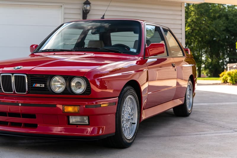 1988 BMW M3 E30 Sells for $250k USD Classic Germany Sportscar Pristine Condition 8000 Miles Car Auctions Automotives Paul Walker Red Zinnoberrot