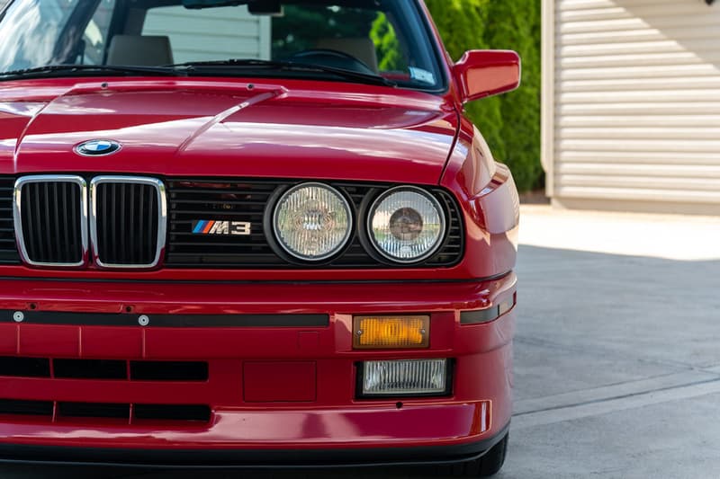 1988 BMW M3 E30 Sells for $250k USD Classic Germany Sportscar Pristine Condition 8000 Miles Car Auctions Automotives Paul Walker Red Zinnoberrot