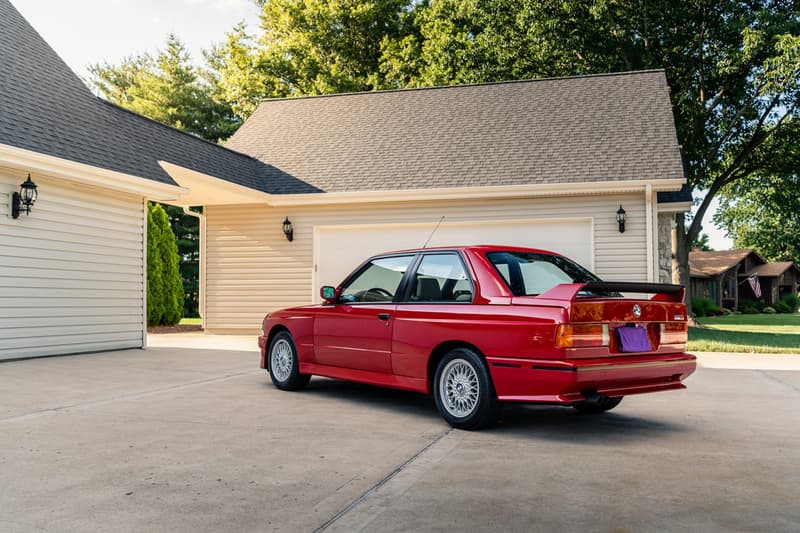 1988 BMW M3 E30 Sells for $250k USD Classic Germany Sportscar Pristine Condition 8000 Miles Car Auctions Automotives Paul Walker Red Zinnoberrot