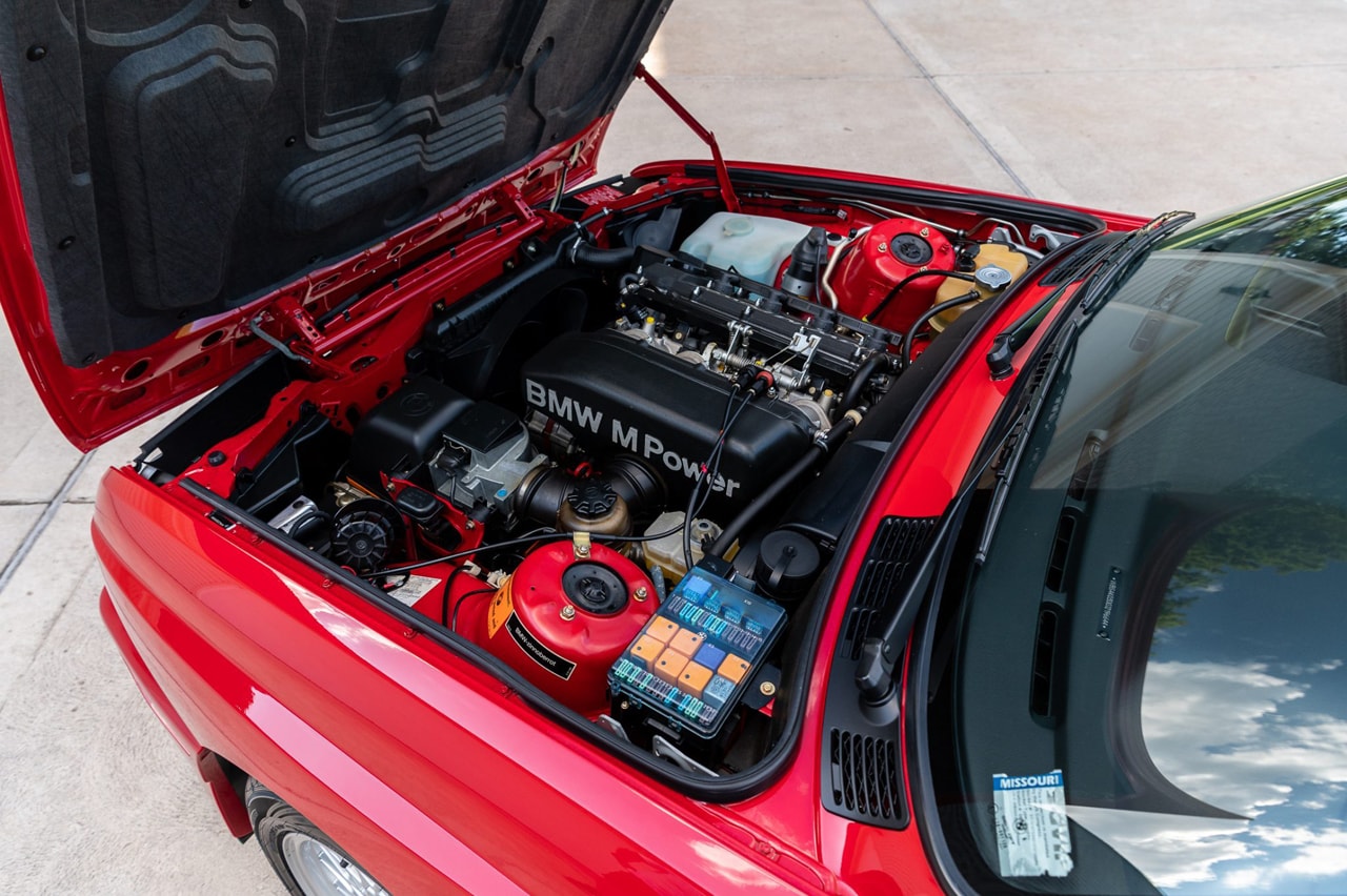 1988 BMW M3 E30 Sells for $250k USD Classic Germany Sportscar Pristine Condition 8000 Miles Car Auctions Automotives Paul Walker Red Zinnoberrot