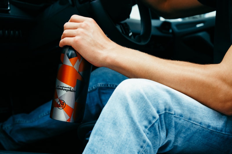 24Bottles Automobili Lamborghini Collaboration Clima Bottle sports car hydration italian sustainability ethical 