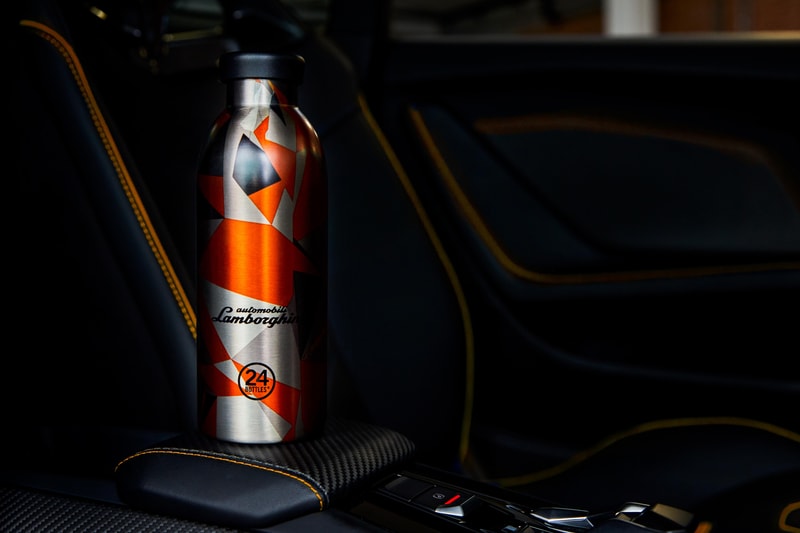24Bottles Automobili Lamborghini Collaboration Clima Bottle sports car hydration italian sustainability ethical 