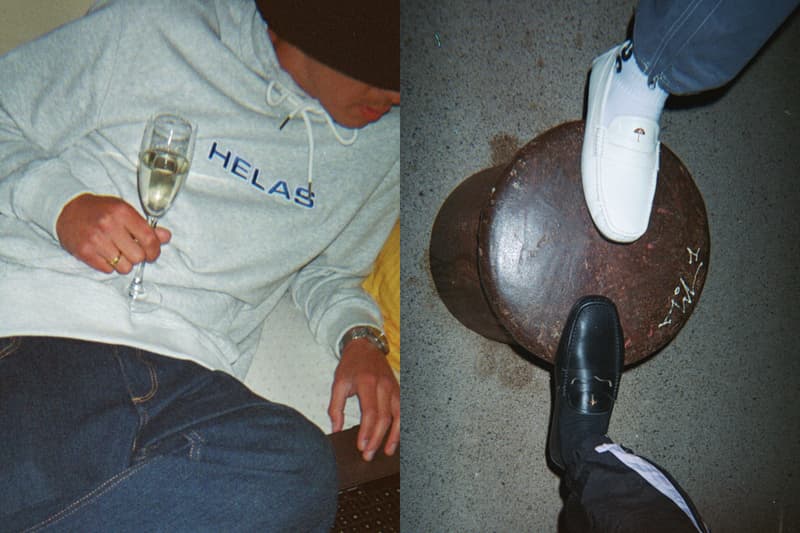 helas skate boarding french brand lookbook pastel colorway moccasins