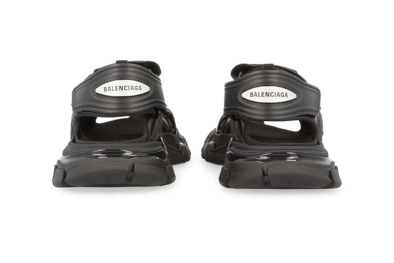 Buy Balenciaga women black & pink track sandals for $960 online on SV77,  617543/W3AJ1/1050