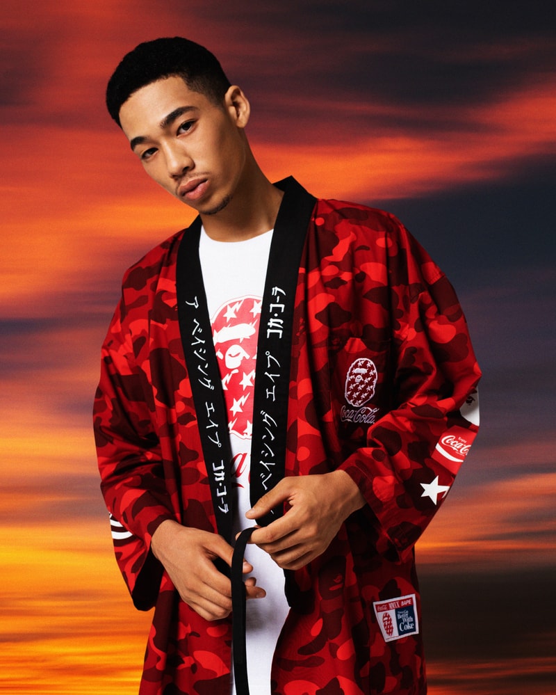 Coca-Cola x BAPE 2020 Capsule Collection The Coca-Cola Company pop soda syrup A Bathing Ape Summer shorts streetwear hypebeast