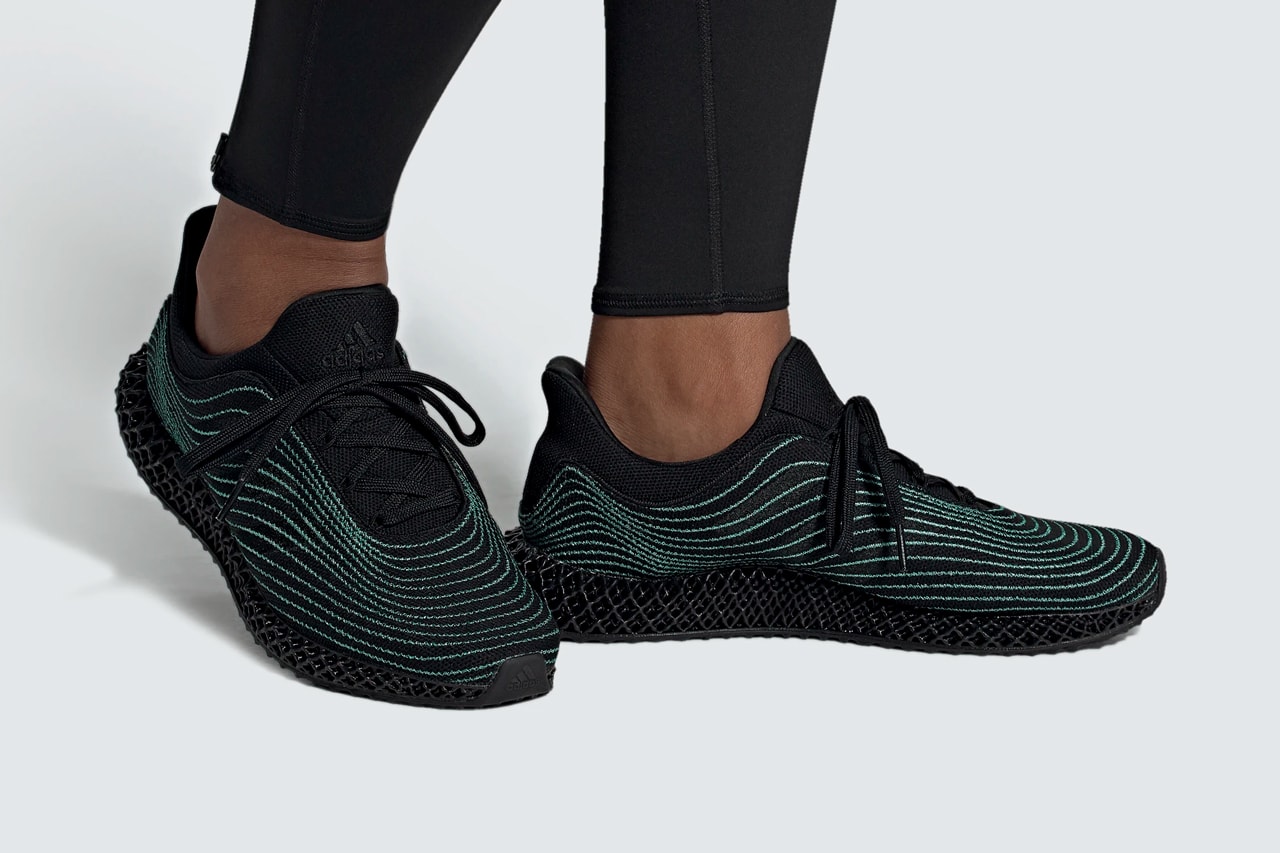 adidas 4d parley sneaker shoe FX2434 core black blue spirit official release date info photos price store list buying guide