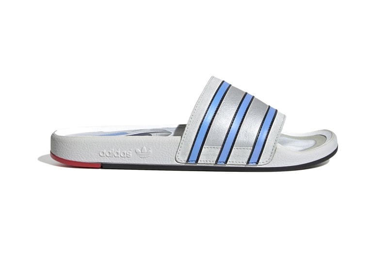 adidas Originals Adilette Premium Slides Micropacer-Inspired Release FX4410 Info Buy Price silver