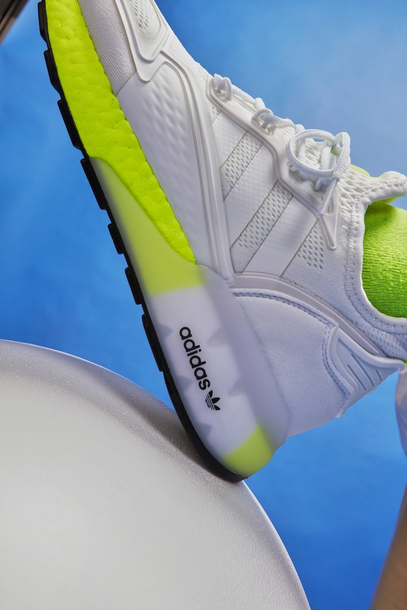 adidas originals foot locker zx 2k boost model silhouette lifestyle sneaker squish play
