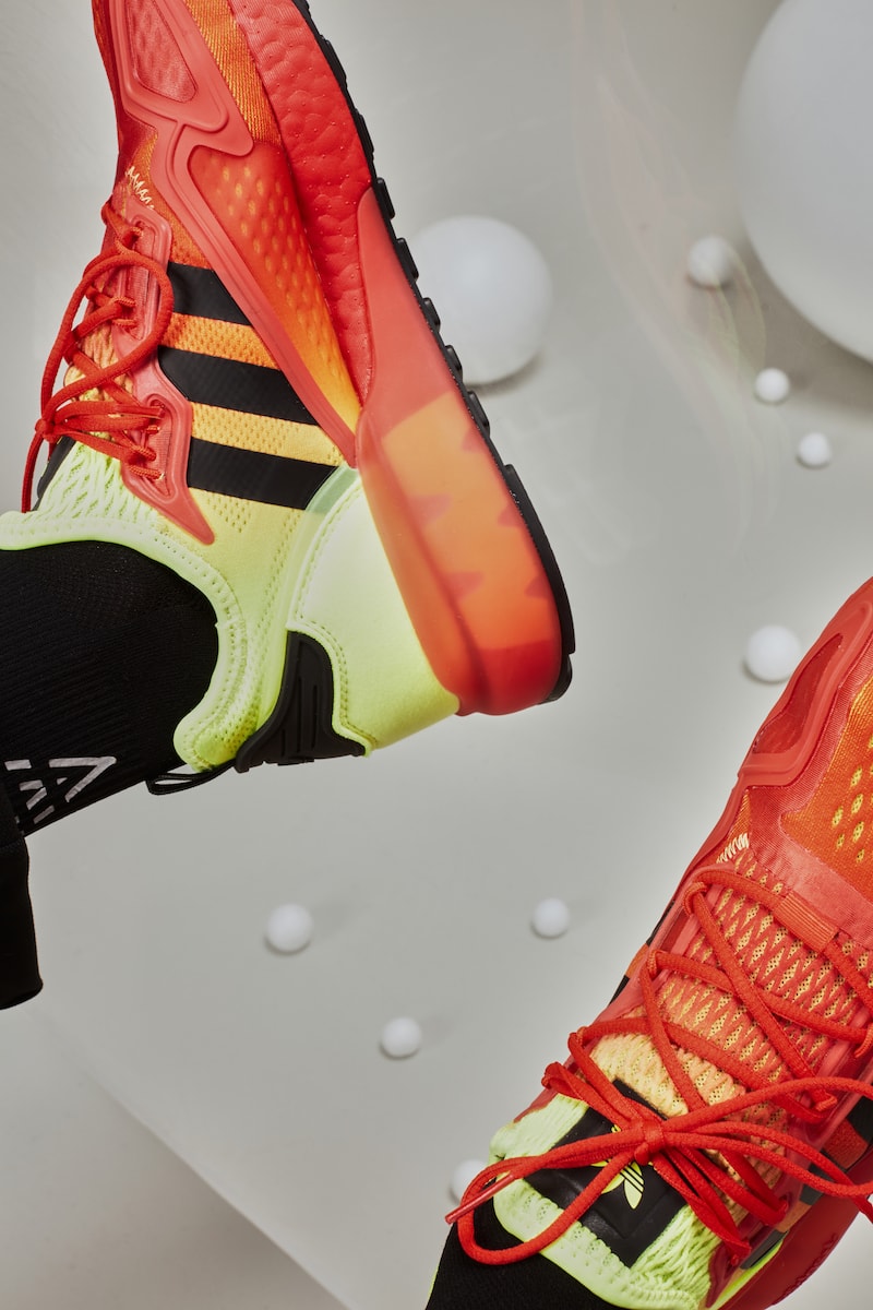 adidas originals foot locker zx 2k boost model silhouette lifestyle sneaker squish play