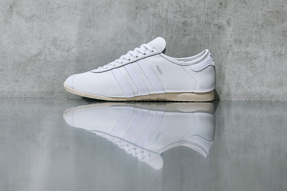 end clothing adidas originals paris exclusive release details buy cop purchase white silver leather suede 
