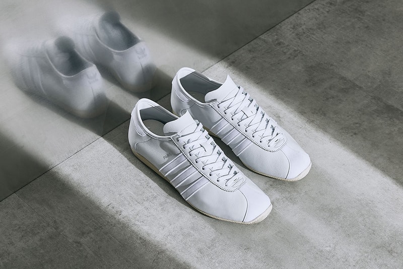 end clothing adidas originals paris exclusive release details buy cop purchase white silver leather suede 