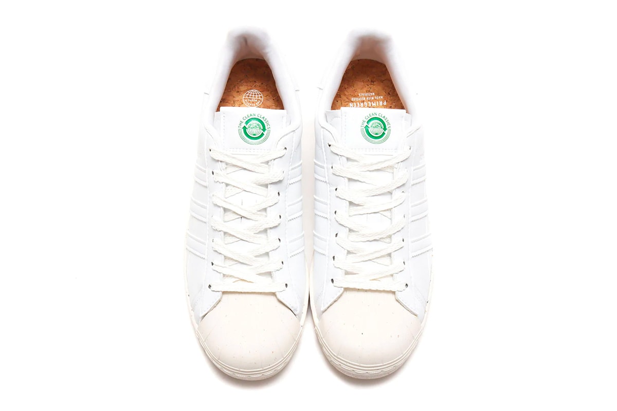 adidas stan smith superstar clean classics collection release shoes kicks footwear german trainers hypebeast atmos recycled material fw2292 fv0534