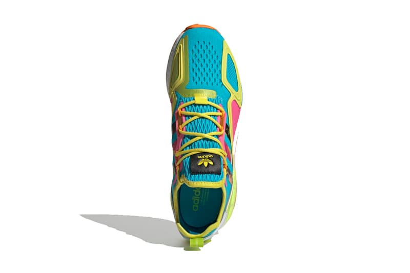 adidas originals zx 2k boost electric yellow i want i can silver metallic bright orange