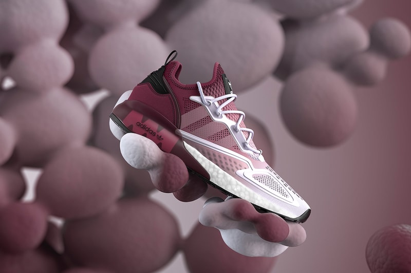 Adidas originals zx sneaker boost technology when do they drop Solar Yellow Hi-Res Red White Violet Pink