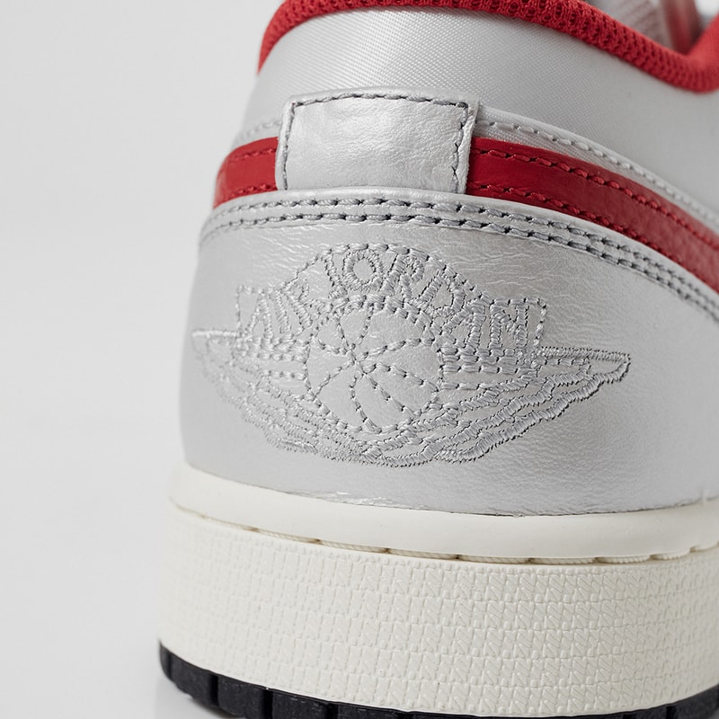 air jordan brand 1 low gel astrograbber night track white silver red black size exclusive DA4668 001 DC3533 100 release date info photos price store list buying guide