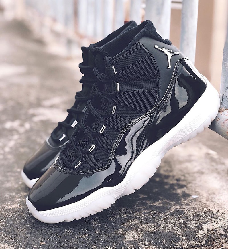 air jordan brand 11 25th anniversary black white metallic silver clear ct8012 011 official release raffle date info photos price store list buying guide