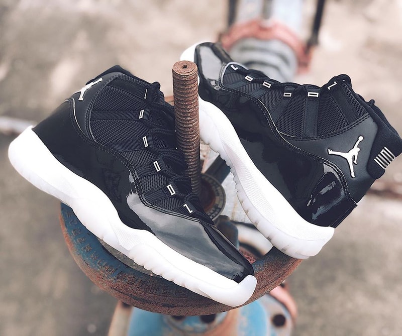air jordan brand 11 25th anniversary black white metallic silver clear ct8012 011 official release raffle date info photos price store list buying guide