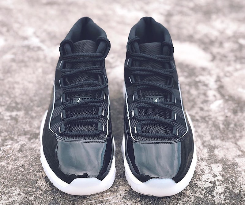 air jordan brand 11 25th anniversary black white metallic silver clear ct8012 011 official release raffle date info photos price store list buying guide
