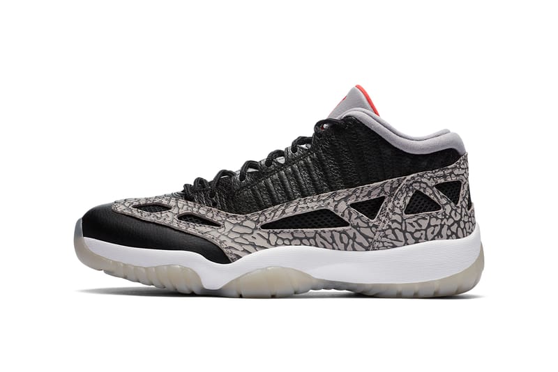 jordan 11 low elephant print