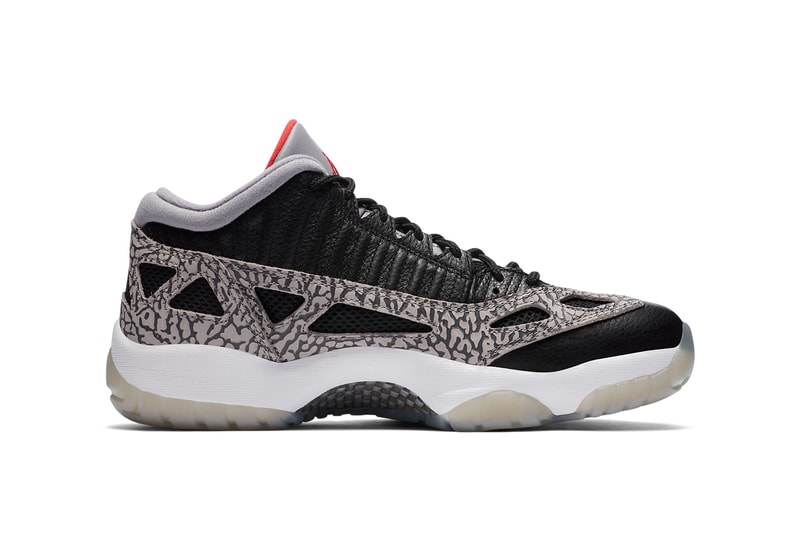 air jordan brand 11 xi low ie black cement fire red grey white 919712 006 official release date info photos price store list buying guide