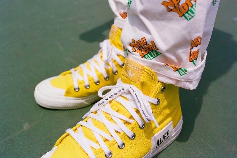alife adidas originals nizza hi high black white yellow fx2619 official release date info photos price store list buying guide