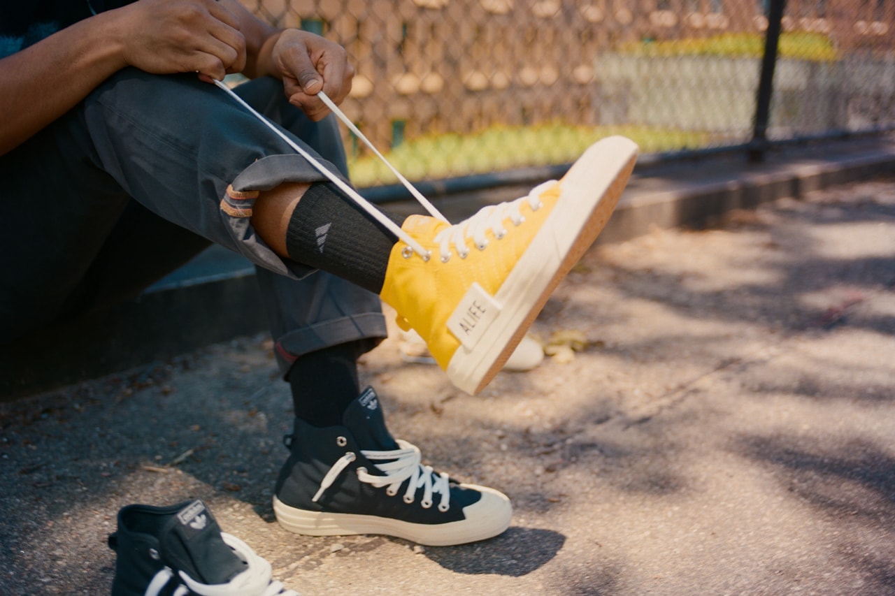 alife adidas originals nizza hi high black white yellow fx2619 official release date info photos price store list buying guide