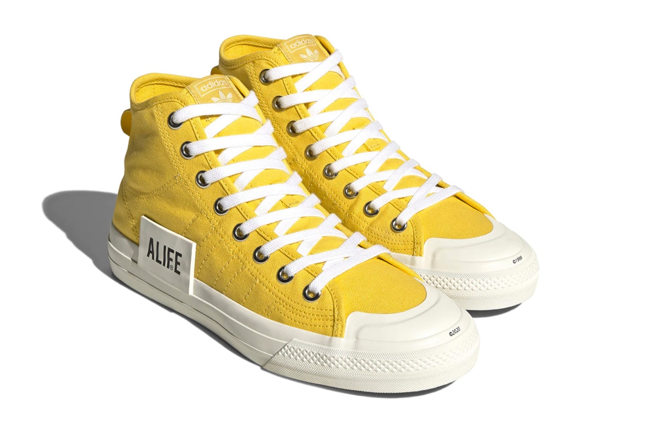 alife adidas originals nizza hi high black white yellow fx2619 official release date info photos price store list buying guide