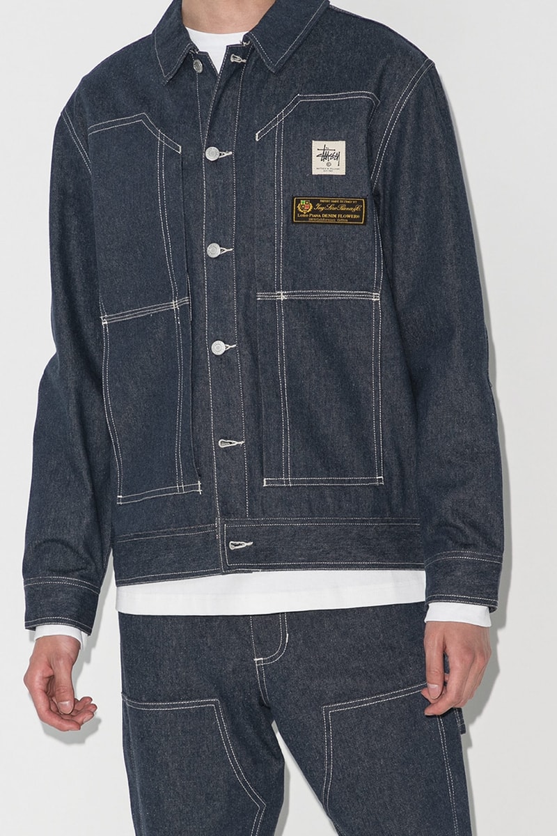 1017 alyx 9sm alyx studios matthew m williams stussy loro piana denim jacket blue browns fashion