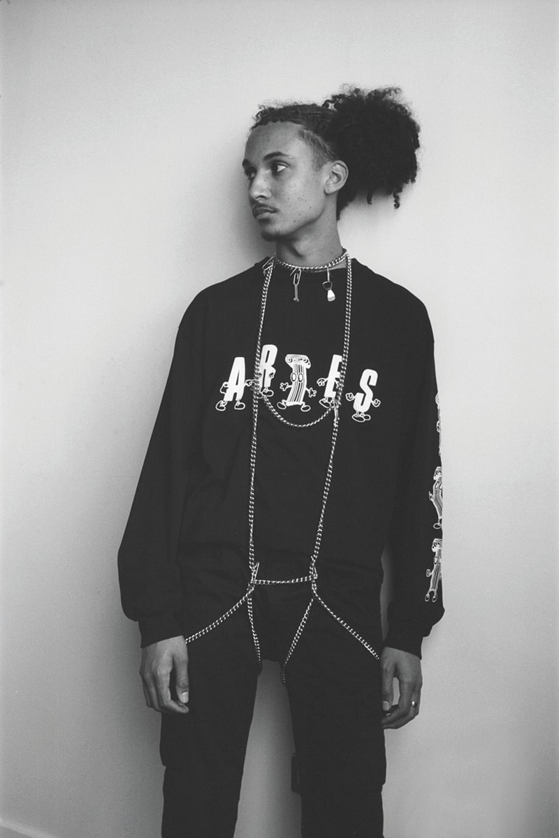 aries hillier bartley jewelry jewellery spring summer 2020 fall winter islington college campaign charms necklace paper clip temple bunny
