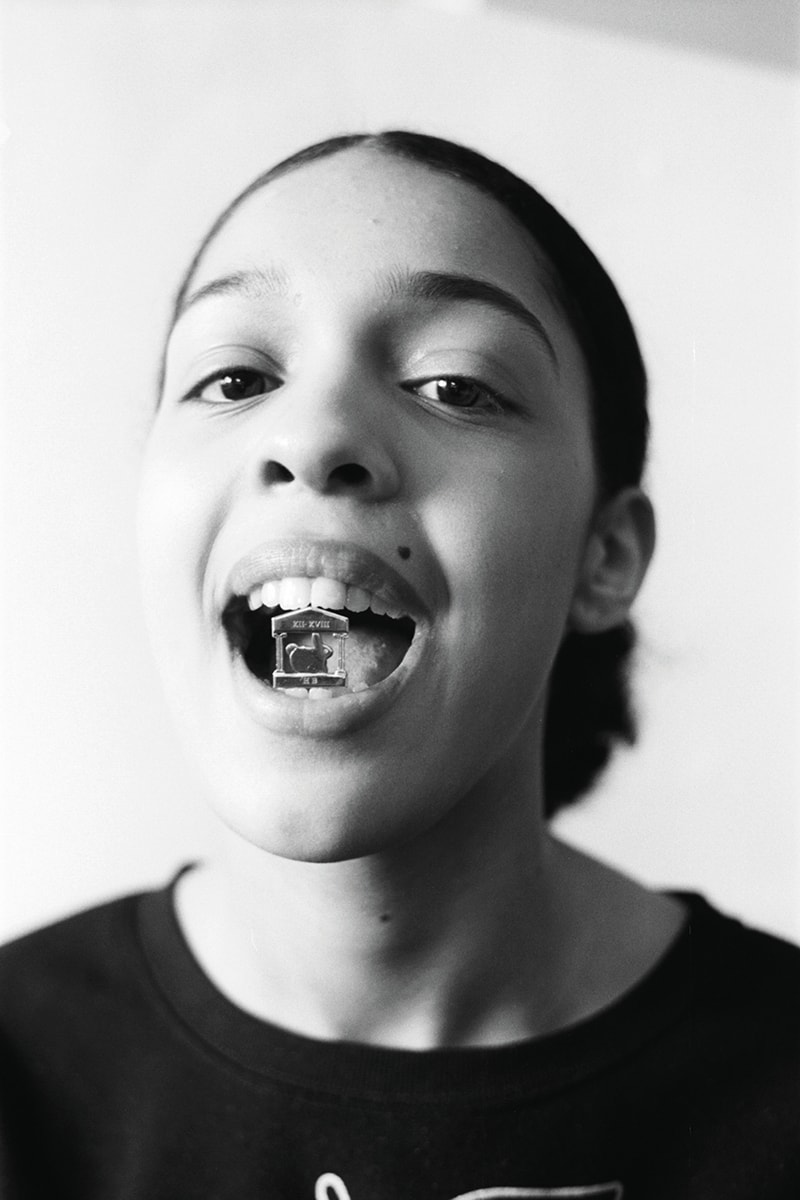 aries hillier bartley jewelry jewellery spring summer 2020 fall winter islington college campaign charms necklace paper clip temple bunny