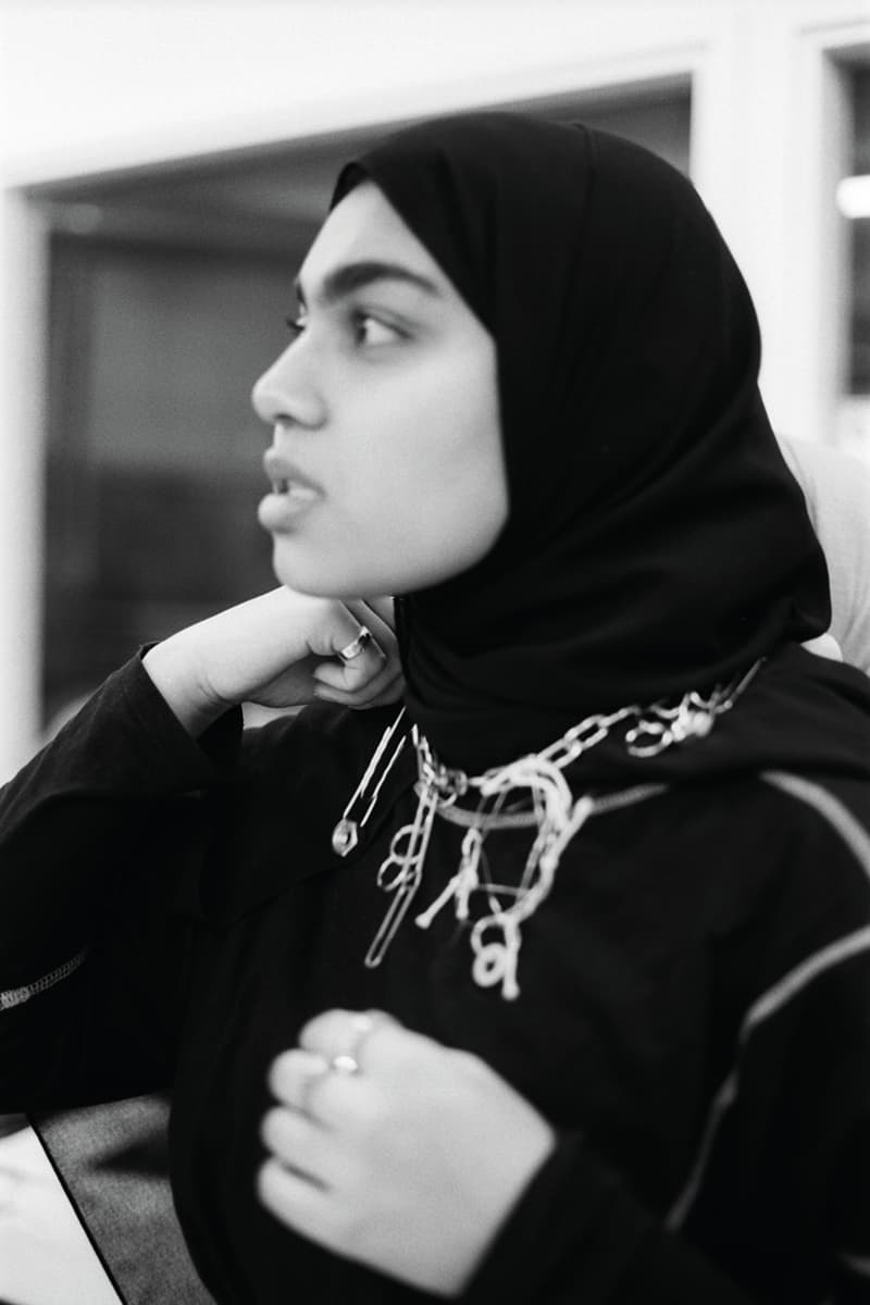 aries hillier bartley jewelry jewellery spring summer 2020 fall winter islington college campaign charms necklace paper clip temple bunny