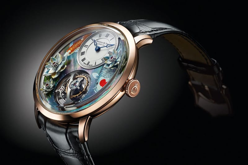 Arnold & Son's Latest Watch Has Artful Scene of Koi and Lotus Flowers