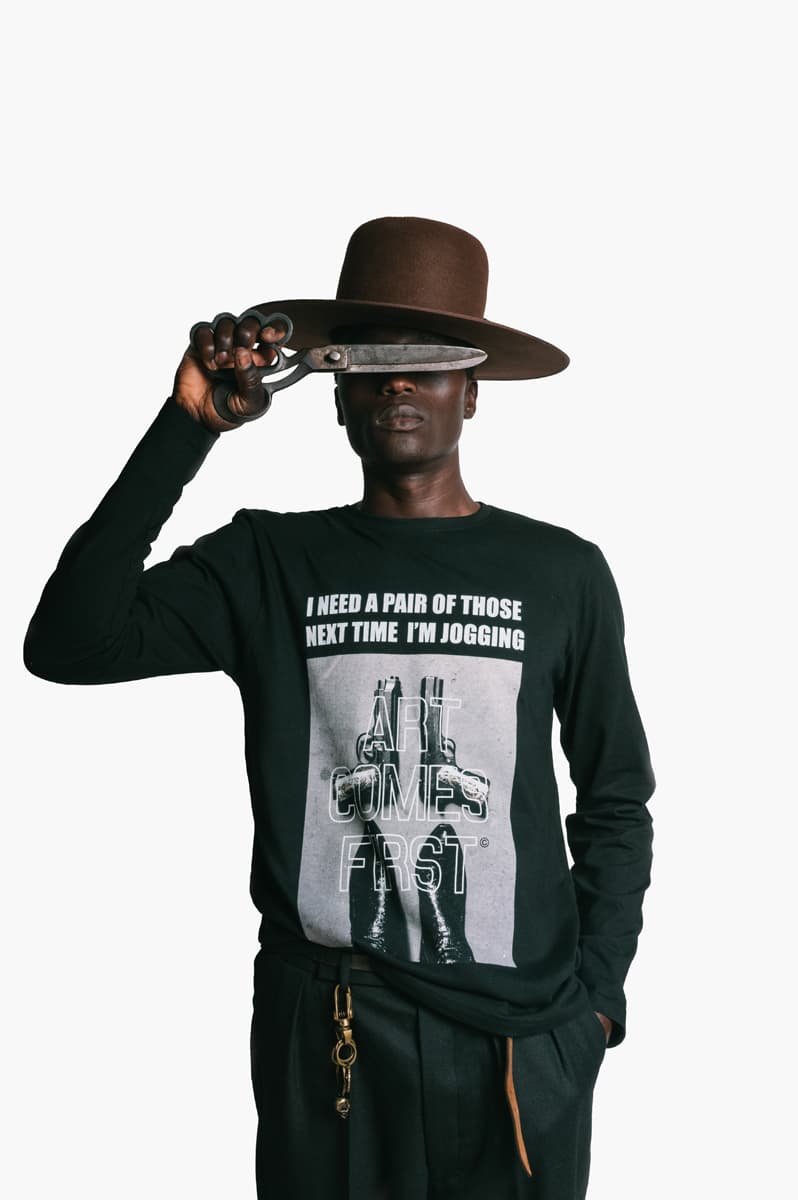 Art Comes First Anti-Racism Collection Release police brutality scissors hand vintage tees T-shirts long sleeves face masks button down long sleeve shirt