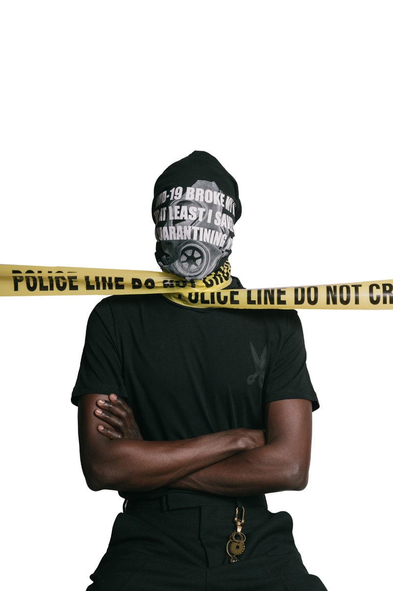 Art Comes First Anti-Racism Collection Release police brutality scissors hand vintage tees T-shirts long sleeves face masks button down long sleeve shirt 