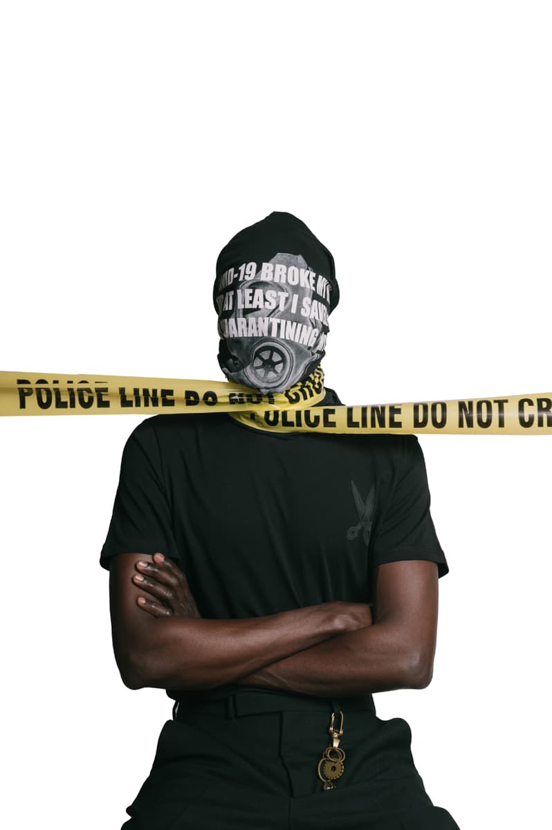 Art Comes First Anti-Racism Collection Release police brutality scissors hand vintage tees T-shirts long sleeves face masks button down long sleeve shirt
