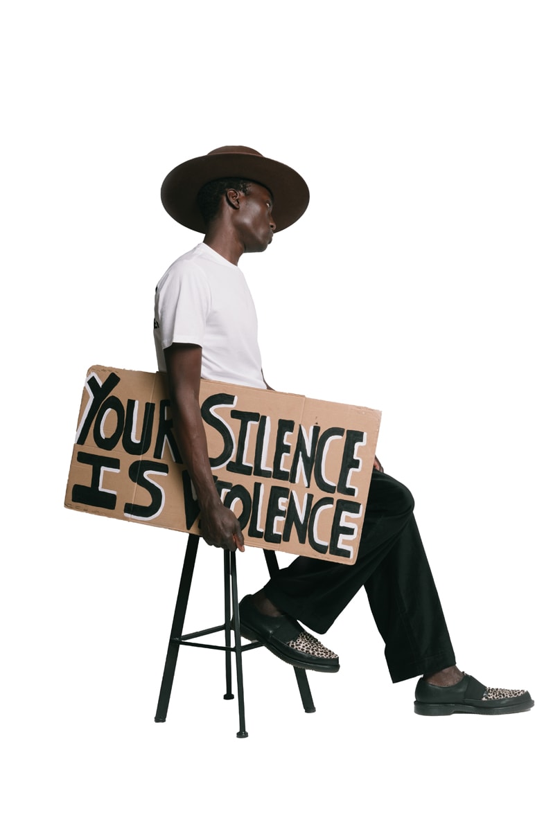 Art Comes First Anti-Racism Collection Release police brutality scissors hand vintage tees T-shirts long sleeves face masks button down long sleeve shirt 