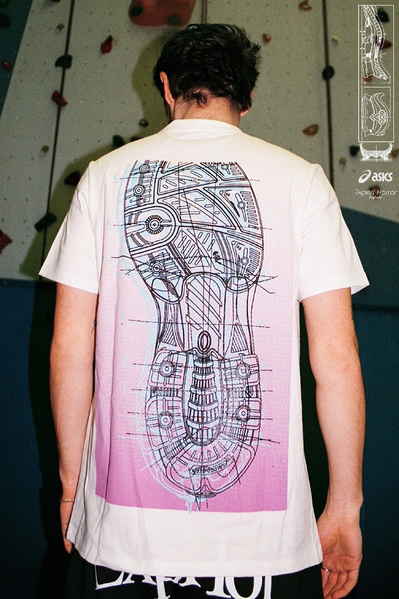asics expert horror t-shirt capsule gel kinsei sneaker