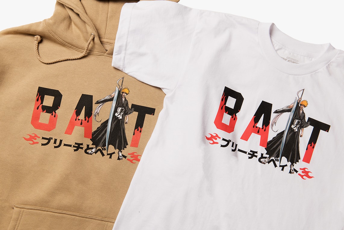 BAIT x 'Bleach' Capsule Collection Lookbook manga tite Kubo anime bankai soul society Ichigo Quincy Japan  