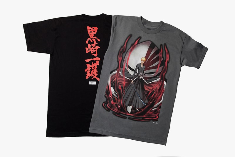 BAIT x 'Bleach' Capsule Collection Lookbook manga tite Kubo anime bankai soul society Ichigo Quincy Japan  