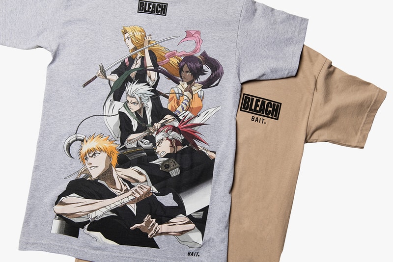 BAIT x 'Bleach' Capsule Collection Lookbook manga tite Kubo anime bankai soul society Ichigo Quincy Japan  