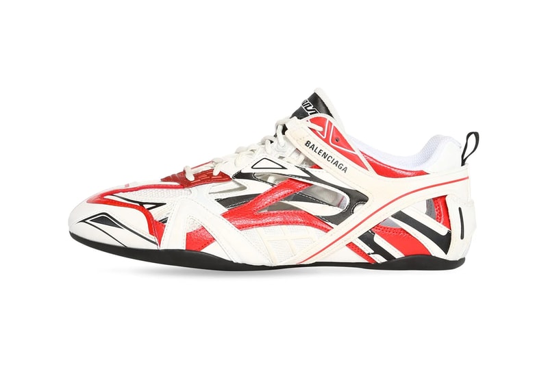 Balenciaga Drive Sneakers White Red 72I OFY002 menswear streetwear spring summer 2020 collection shoes sneakers trainers runners kicks