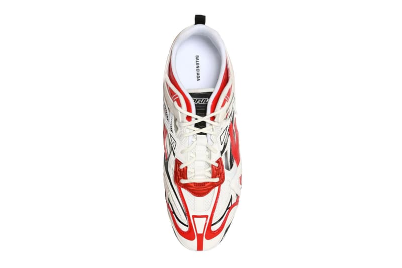 Balenciaga Drive Sneakers White Red 72I OFY002 menswear streetwear spring summer 2020 collection shoes sneakers trainers runners kicks