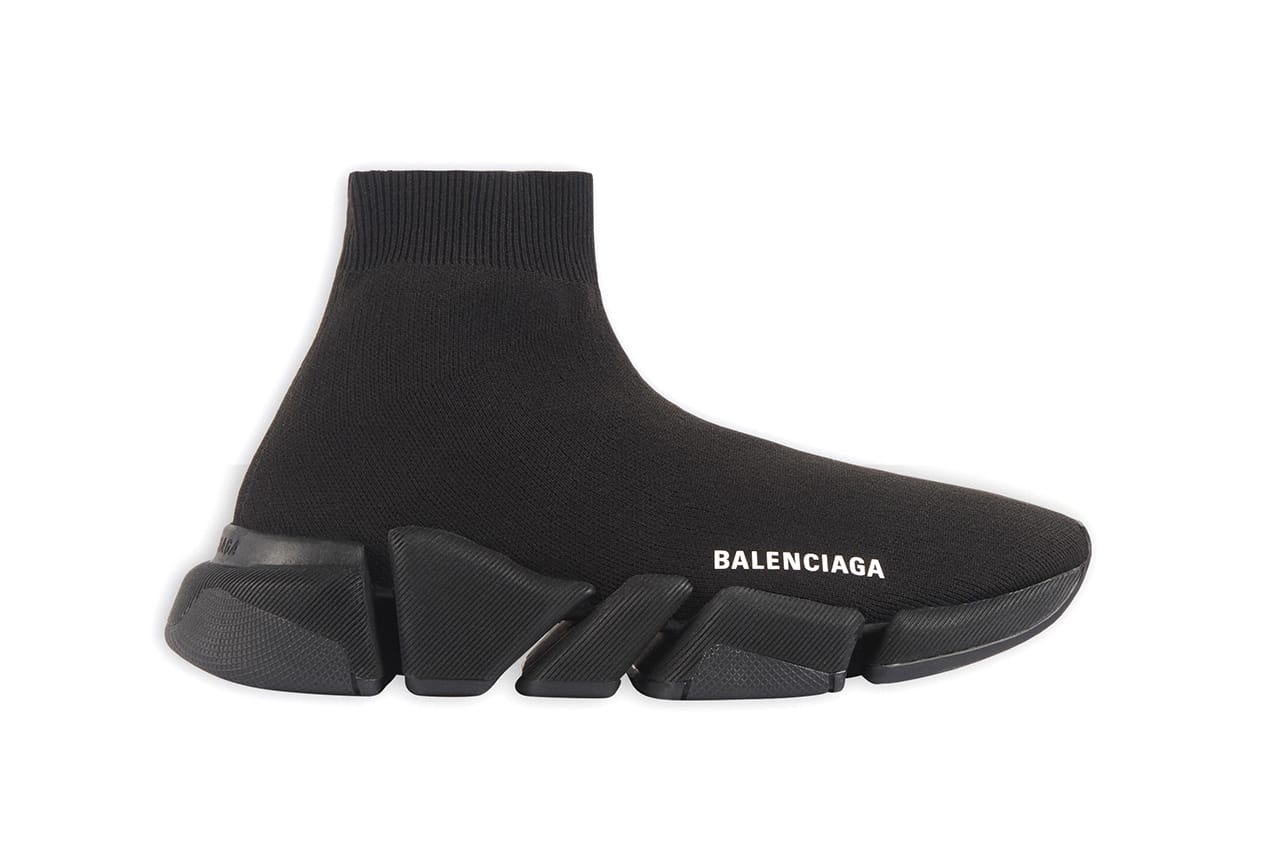 all black balenciaga sock runners